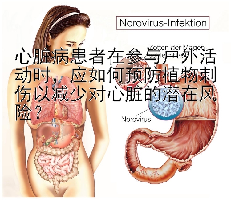 心脏病患者在参与户外活动时，应如何预防植物刺伤以减少对心脏的潜在风险？